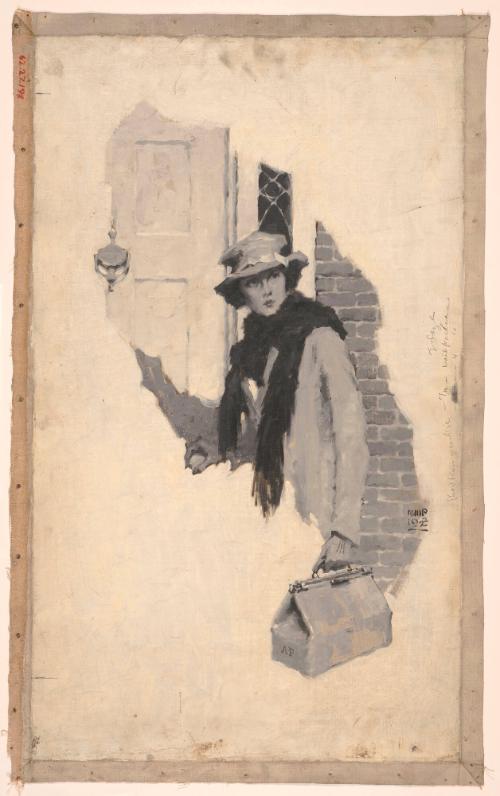 Woman with Doctor's Bag; Illustration