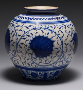 Jar with Alla Porcellana Decoration