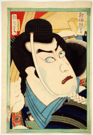 Actor Kawarazaki Sanshō as Benkei in The Subscription List (Kanjinchō)