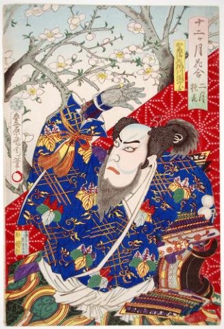 The Second Month, Peach Blossoms, Ichikawa Danjūrō as Katō Kiyomasa