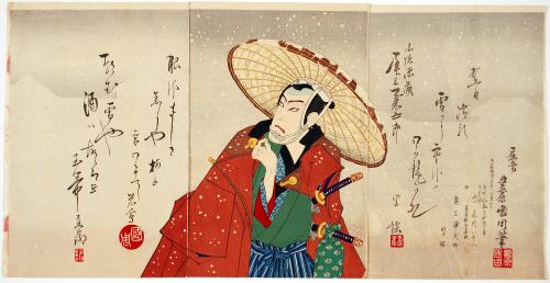 Onoe Kikugorō V as Akagaki Genzō in the play  Tenkaichi chūshin kagami

天下一忠臣照鏡