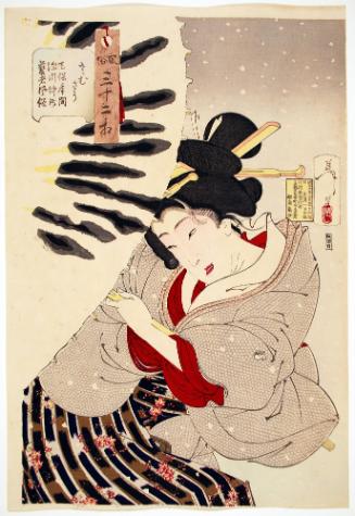 Looking Cold: The appearance of a Fukagawa Nakachō Geisha of the Tenpo era さむさう天保年間深川仲町芸者風俗