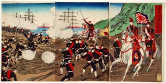 Illustration of a Grand Military Exercise by Navy and Army 
海陸大演習之図.