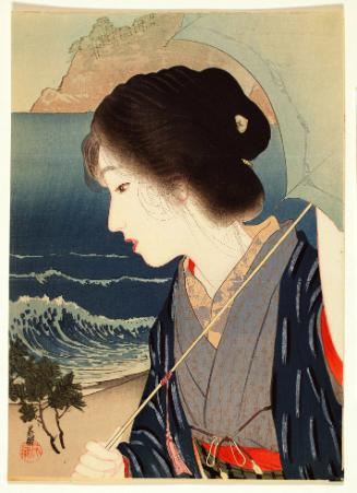 Beauty at the Beach 
Frontispiece (kuchi-e)