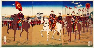 Review of Troops by His Imperial Majesty
観兵式御幸之図.