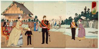 An Accurate Depiction of the Garden of Yasukuni Shrine at the Top of Kudanzaka Slope (Kudanzaka jō Yasukuni jinja teinai shinzu)