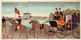 Meiji Emperor's Carriage at the Sakurada Gate of the Imperial Palace