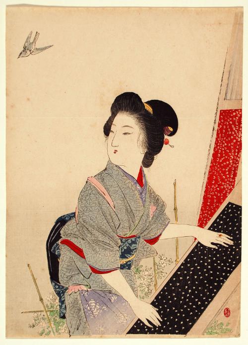 Cuckoo
Frontispiece (kuchi-e)
From the magazine Bungei Kurabu Vol. 12 No. 5.