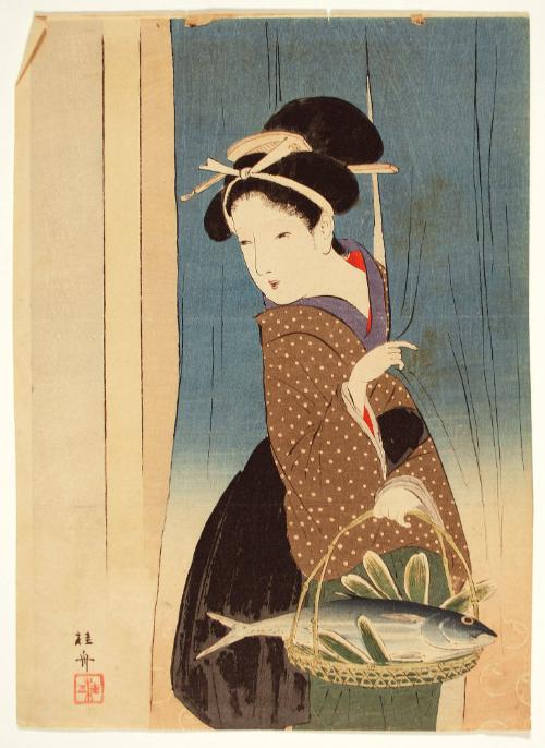 Hatsugatsuo, The First Bonito of the Season
Frontispiece (kuchi-e)