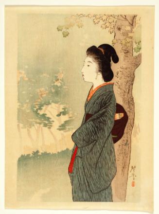Beauty and Red Maple
Frontispiece (kuchi-e)