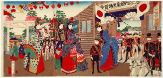 Illustration of the Third National Industrial Expostion (Dai sankai hakurankai zu)