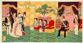 Wedding Ceremony of a Noble Couple (Kōi konreishiki no zu) 高位婚礼式之図