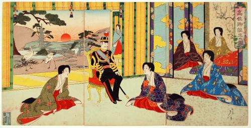 Illustration of Birth of a Noble
高位御誕生之図.