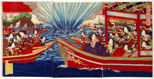 Illustration of Court Ladies's Boating 
官女船遊之図.