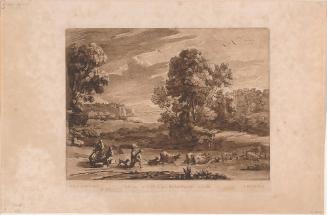A Landscape, with Cattle Passing a Ford