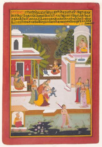Scenes from the Childhood of Krishna, from the Sur Sagar of Sur Das
