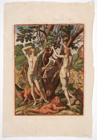 Adam and Eve, from Thomas Harriot’s A Brief and True Report of the New Found Land of Virginia
