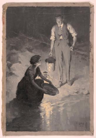 Illustration for "Allison Shoots a Line" by Berthe K. Mellett