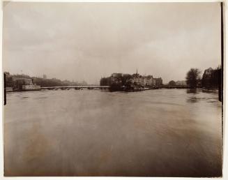 Paris Flood, Looking East to the Pont Neuf, Jan. 27-31, 1910