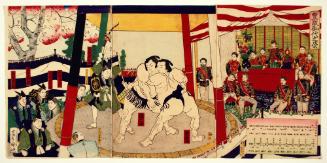 A Year of Abundance and Prosperity in the Reign (Hōsai miyo no sakae): Sumō Matches Held in the Presence of the Emperor