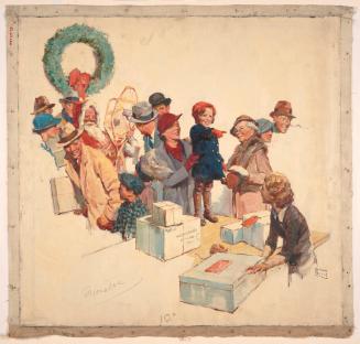 Illustration for "From His Sleigh in the Sky" by Patterson Dial
