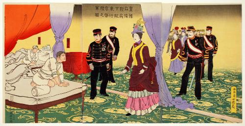 Empress Visting the Tokyo Reserve Hospital
