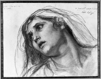 Head of the Vestal Virgin's Mother, Study for the Execution of a Vestal Virgin