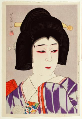 Onoe Baiko VII as Okaru in the Play Kanadehon