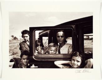 Migrant family, Oklahoma, no. 4 from Arthur Rothstein