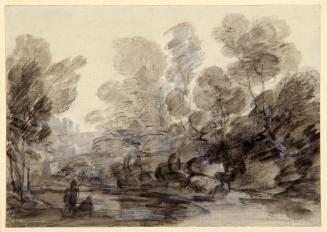 Wooded Landscape with Herdsmen and Cattle