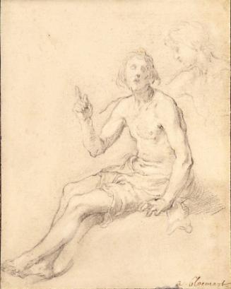 Seated Male Nude: St. John the Baptist