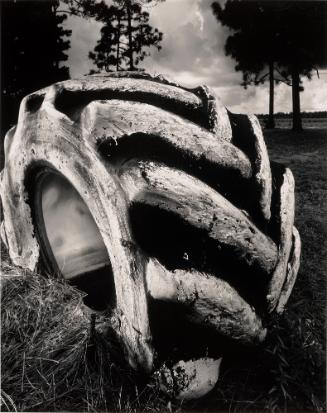 Painted Tire and Thunder Storm, North Carolina, 2001