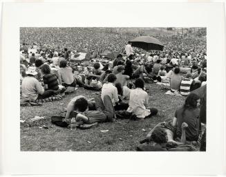 Woodstock (Couple Kissing, Crowd on Field with Umbrellas)