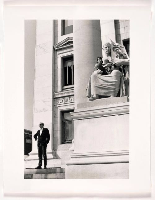 Kidnapped Statue, Peace Demonstration, New Haven, 1970