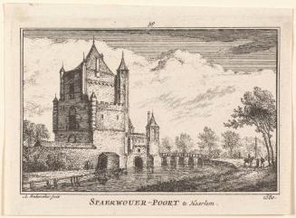 Rear-view of the Spaarnwouder Gate in Haarlem