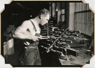Building Rubber Doll Molds, Easthampton, Massachusetts; December 1936.  Paragon Rubber Company and American Character Doll