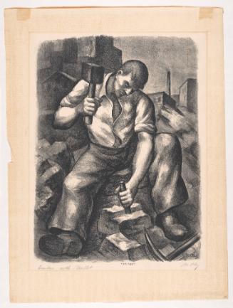 Worker with Mallet