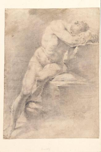 Seated Male Nude