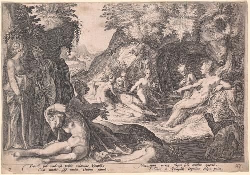 Diana and Her Nymphs Discovering Callisto's Pregnancy, from Metamorphoses