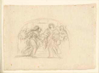 The Encounter of Cleopatra and Augustus, Sketch for a Lunette in the Sala Di Venere, Palazzo Pitti, Florence