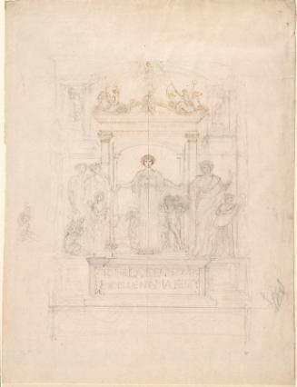Design for the Frontispiece of An Address Presented by the Royal Academy to Queen Victoria for Her Diamond Jubilee (1897)