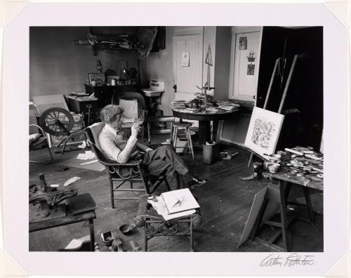 John Marin in His Studio, Hoboken, New Jersey