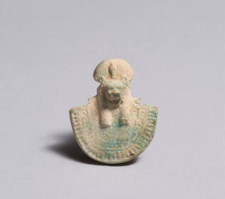 Head of Bastet (?) on an Aegis