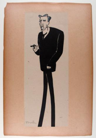 William Gillette, from Stage Folk: a Book of Caricatures [call#: Nc1429/.f7/l5]