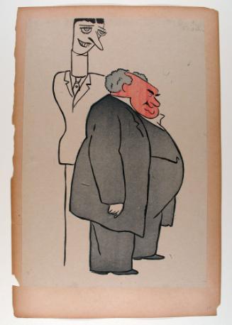 Thomas Wise and William Courtenay, from Stage Folk: a Book of Caricatures [call#: Nc1429/.f7/l5]