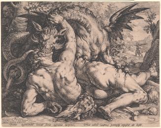 The Followers of Cadmus Devoured by a Dragon