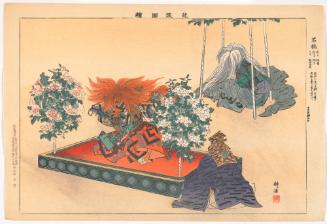 Scene from the play The Stone Bridge (Shakkyo), from the series Pictures of Noh Plays