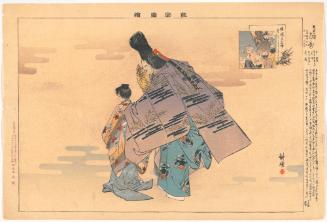 Scene from the play Hyakuman, from the series Pictures of Noh Plays