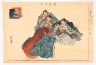 Scene from the play Hiun, from the series Pictures of Noh Plays