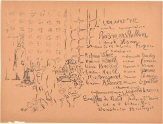 Program for Henrick Ibsen's Rosmersholm: Théâtre de L'Oeuvre